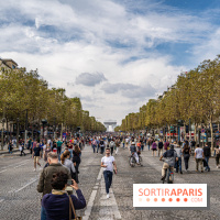 Champs Elysées piéton et Arc de Triomphe empaqueté