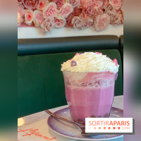 Elan café, le célèbre salon de thé rose aux Galeries Lafayette