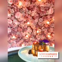 Elan café, le célèbre salon de thé rose aux Galeries Lafayette