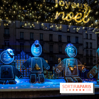 Photos : les vitrines et décorations de Noël du Bon Marché 2021