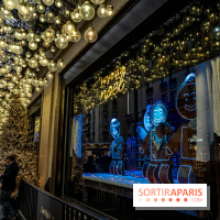 Photos : les vitrines et décorations de Noël du Bon Marché 2021