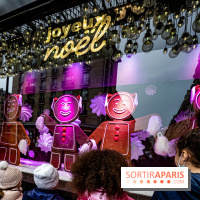 Photos : les vitrines et décorations de Noël du Bon Marché 2021