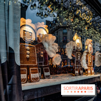 Photos : les vitrines et décorations de Noël du Bon Marché 2021