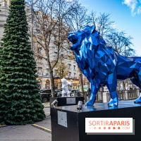 Exposition de Richard Orlinski avec Georges V et sur les Champs-Elysées