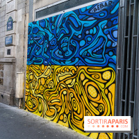 Le monde du street art se mobilise pour l'Ukraine à Paris, les photos