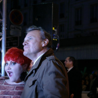 Le BHV illuminé par Beth Ditto et Jean-Charles de Castelbajac - Noël 2009