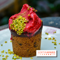 Un bar à glaces et un dessert dans un train de la Félicita