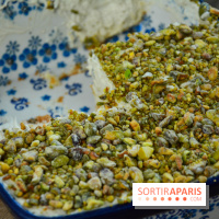 Un bar à glaces et un dessert dans un train de la Félicita