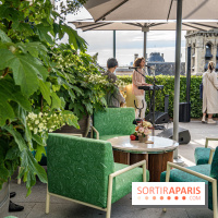 Le jardin estival sur les terrasses du cheval Blanc