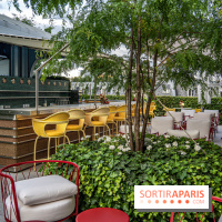 Le jardin estival sur les terrasses du cheval Blanc