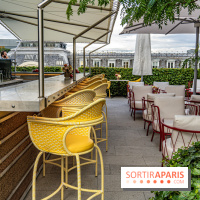 Le jardin estival sur les terrasses du cheval Blanc