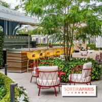 Le jardin estival sur les terrasses du cheval Blanc