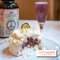 Thé glacé et pavlova Flower Summer chez Mariage Frères