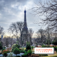 Visuels Paris - Tour Eiffel hiver parc