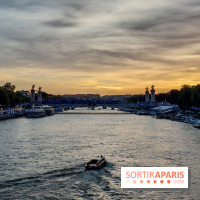 Visuels Paris - La Seine - Coucher de soleil