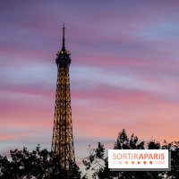 Visuels Paris - Tour Eiffel - Coucher de soleil