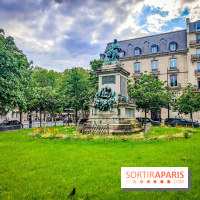 Visuels Paris - jardin solitude alexandre dumas place 17e arrondissement Malesherbes