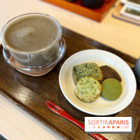 Jugetsudo hojicha latte