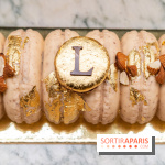 Bûche de Noël Ladurée 2022 - bûche impératrice amande