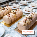 Bûche de Noël Ladurée 2022 - bûche impératrice amande