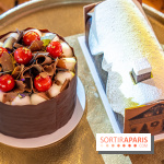 Bûches et créations de Noël Lenôtre 2022 - foret noir - buche sous la neige