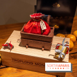 La Bûche de Noël d'Adrien Salavert aux Belles Perdrix de Troplong Mondot 2022 - hotte de vendanges du Père Noël