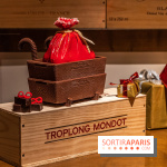 La Bûche de Noël d'Adrien Salavert aux Belles Perdrix de Troplong Mondot 2022 - hotte de vendanges du Père Noël