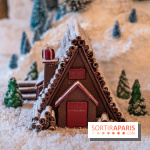 La Bûche de Noël du Plaza Athénée 2022 : le Chalet du Plaza - bûche chocolat