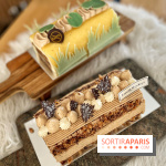 Bûches de Noël végétales des maisons Landemaine et Land&Monkeys