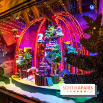 Les vitrines et sapin de Noël des Galeries Lafayette 2022