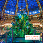 Les vitrines et sapin de Noël des Galeries Lafayette 2022
