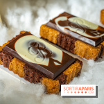 La Bûche de Noël Petit Biscuit du Ritz 2022 et sa farandole de gourmandises - Ritz au lait marbré