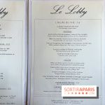 Tea Time de Noël Peninsula 2022 - Menu - carte