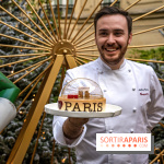 La Bûche de Noël 2022 de l'Hôtel Fouquet's paris par Anthony Coquereau