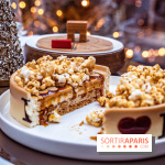 La Bûche de Noël 2022 de l'Hôtel Fouquet's paris par Anthony Coquereau - pop corn