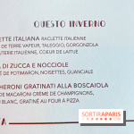 Raclette italienne chez I Grappoli à Paris - carte - menu