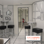 2D atelier, le salon de thé en noir et blanc