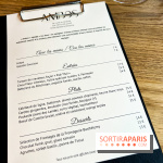 Ambos restaurant Paris - Cristina et Pierre Chomet - menu