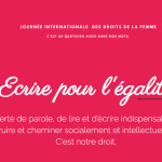 Lumidacieuse avec ses mots - égalité 8 mars