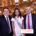 © Rachid Bellak - Simon Riondet patron de la BRI, Indira Ampiot Miss France et Ghislain Réty patron du GIGN
