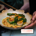 Rivages restaurant du Scribe par Martin Simolka -  saint-jacques de normandie - brocolettis - riz camargue
