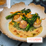 Rivages restaurant du Scribe par Martin Simolka -  saint-jacques de normandie - brocolettis - riz camargue