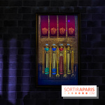 Harry Potter l'exposition coupe des quatre maisons sabliers