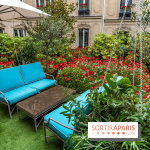 La terrasse cachée du Joy à l'Hôtel Fouquet's 2023 : le jardin de coquelicots -  A7C2761