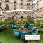 La terrasse cachée du Joy à l'Hôtel Fouquet's 2023 : le jardin de coquelicots -  A7C2751
