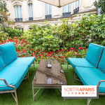 La terrasse cachée du Joy à l'Hôtel Fouquet's 2023 : le jardin de coquelicots -  A7C2745