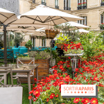 La terrasse cachée du Joy à l'Hôtel Fouquet's 2023 : le jardin de coquelicots -  A7C2735