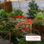 La terrasse cachée du Joy à l'Hôtel Fouquet's 2023 : le jardin de coquelicots -  A7C2732