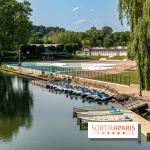 L'Isle-Adam, l'un des plus beaux village d'Ile-de-France -  La plage - pédalos - barque