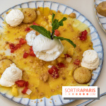 Le Nid, le restaurant-terrasse sur berge à l'Isle-Adam -  carpaccio d'ananas